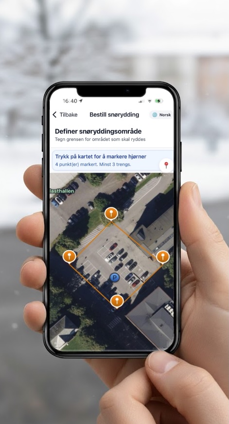 SnøHjelp App Mockup